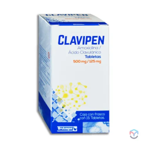 CLAVIPEN (AMOXICILINA/CLAVULANICO) TAB 500/125 MG C/15 BRULUAGSA
