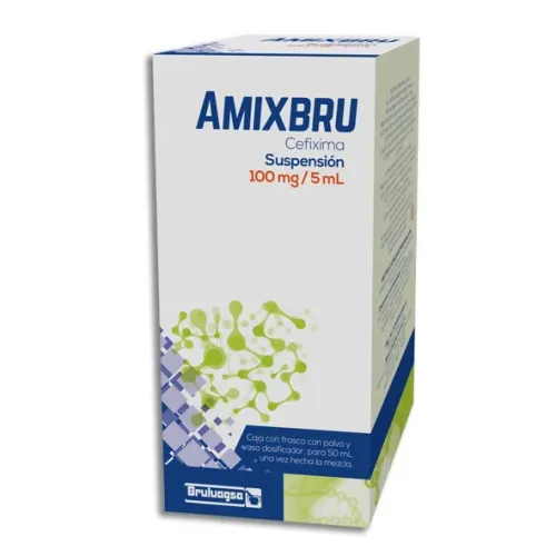 AMIXBRU (CEFIXIMA) SUSP 100 MG/5 ML C/50 ML BRULUAGSA