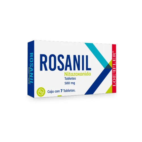 ROSANIL (NITAZOXANIDA) TAB 500 MG C/7 LOEFFLER ROSANIL (NITAZOXANIDA) TAB 500 MG C/7 LOEFFLER