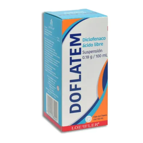 DOFLATEM (DICLOFENACO AC.LIBRE) SUSP 0.18G/100 ML C/120 ML
