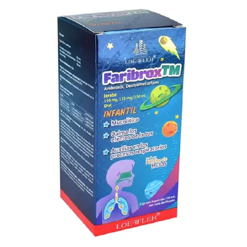 FARIBROX TM INF (AMBROXOL/DEXTROMETORFANO) JBE 150/113 MG/100 ML C/150 ML LOEFFLER
