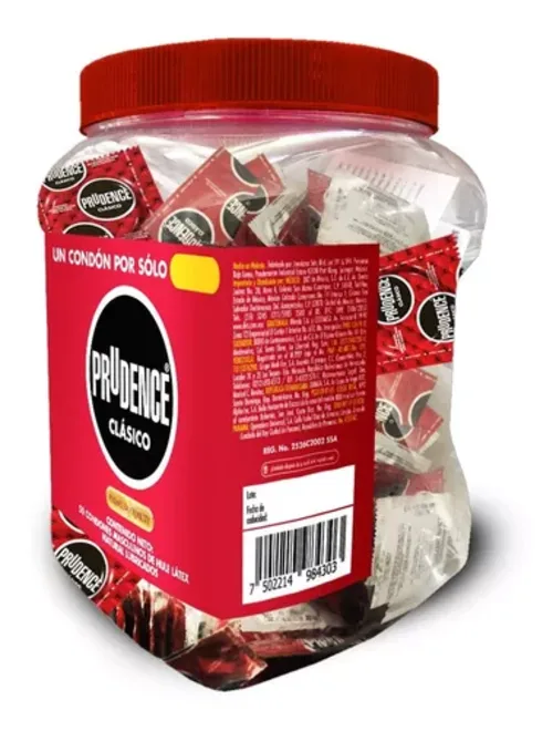 PRUDENCE CLASICO PRESERVATIVO VITROLERO C/100 DKT MEXICO