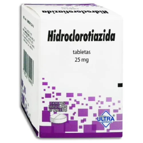 HIDROCLOROTIAZIDA TAB 25 MG C/20 ULTRA