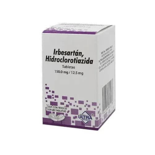 IRBESARTAN/HIDROCLOROTIAZIDA TAB 150/12.5 MG C/28 ULTRA