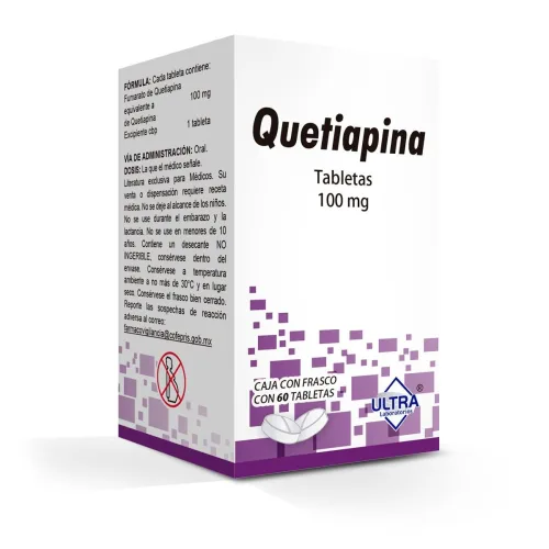 QUETIAPINA TAB 100 MG C/60 ULTRA