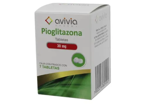 PIOGLITAZONA TAB 30 MG C/7 AVIVIA