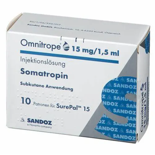 OMNITROPE (SOMATROPINA) SOL INY SUBQ 15MG/1.5 ML 45 UI SANDOZ