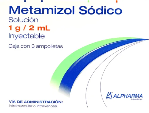 METAMIZOL SODICO SOL INY 1 G/2 ML C/3 ALPHARMA
