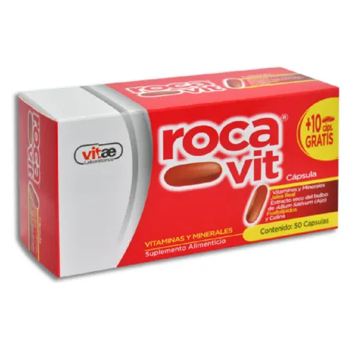 ROCA VIT (VITAMINAS/MINERALES) CAP 1.30 G C/50 + 10 VITAE