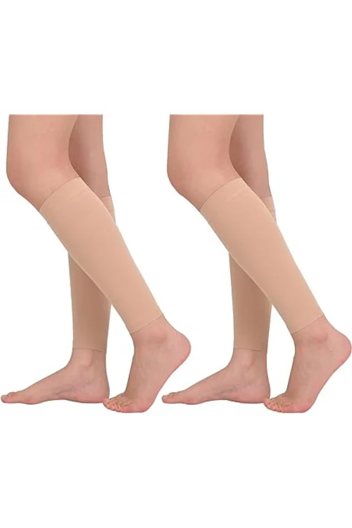 MEDIA DE COMPRESION AL MUSLO/PIE CERRADO GDE COLOR NATURAL TYNOR