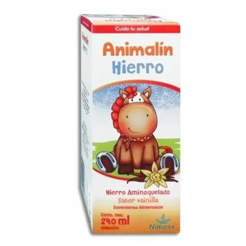 ANIMALIN HIERRO SOL SABOR VAINILLA C/240 ML NATUREX