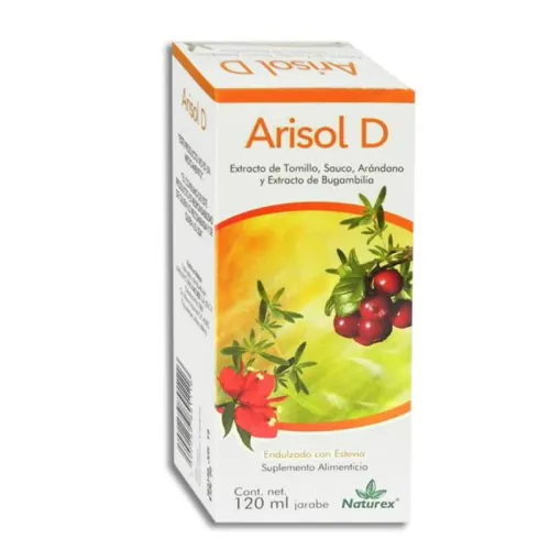 ARISOL D (TOMILLO/SAUCO/ARÁNDANO/BUGAMBILIA) JBE C/120 ML NATUREX