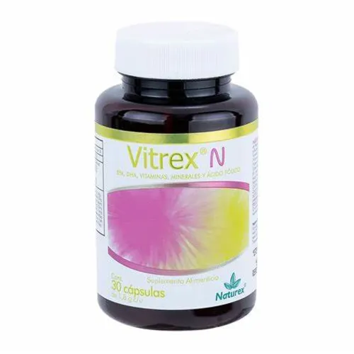 VITREX N (EPA/DHA/VITAMINAS/MINERALES/AC. FOLICO) CAP ETAPA GESTACIÓN 1.8 G C/30 NATUREX