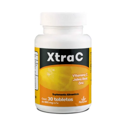XTRA C (VITAMINA C/JALEA REAL/ZINC) TAB 880 MG C/30 NATUREX