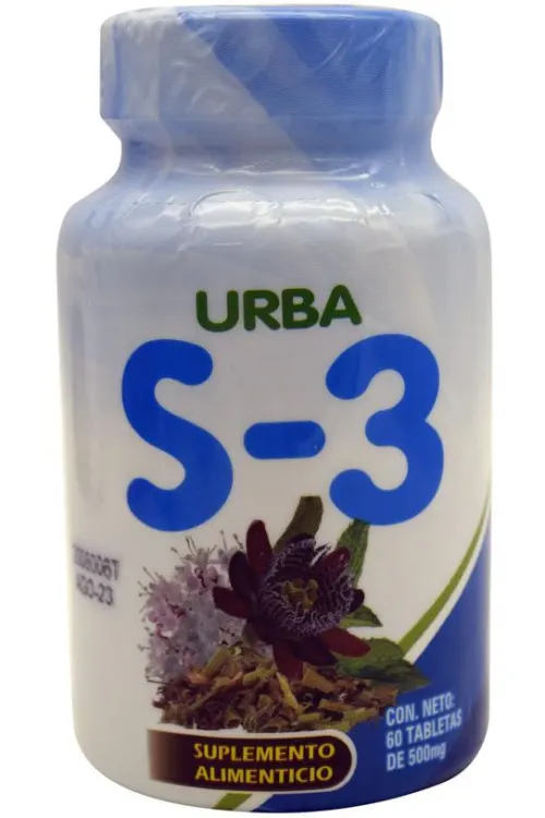 URBA S-3 (VALERIANA/PASIFLORA) TAB 500 MG C/60 URBAN&CO
