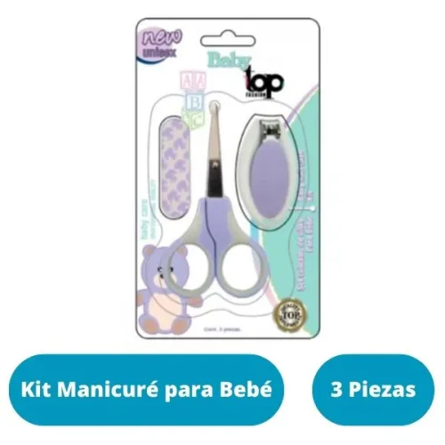 SET CUIDADO DE UÑAS (MANOS/PIES) P/BEBE C/3 PZ TOP FASHION