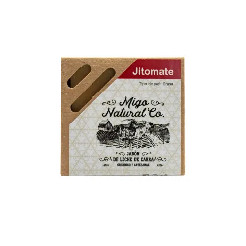 LECHE DE CABRA (JITOMATE) JABÓN ARTESANAL 90 G MIGO NATURAL CO.