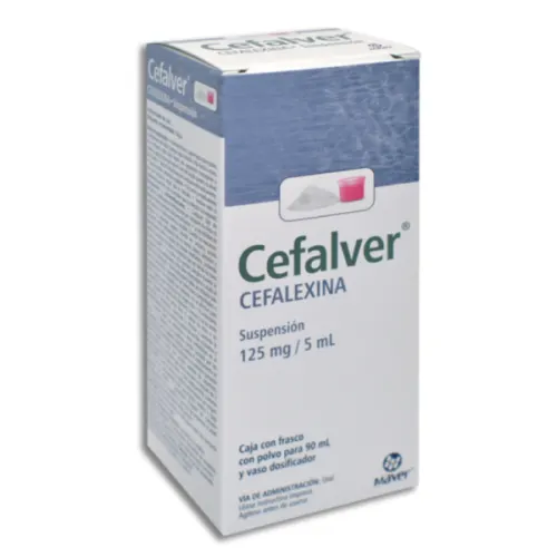CEFALVER (CEFALEXINA) SUSP 125 MG/5 ML P/90 ML MAVER CEFALVER (CEFALEXINA) SUSP 125 MG/5 ML P/90 ML MAVER