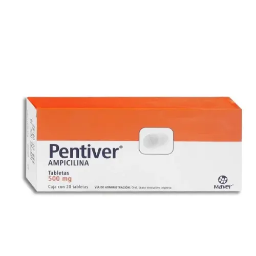 PENTIVER (AMPICILINA) TAB 500 MG C/20 MAVER