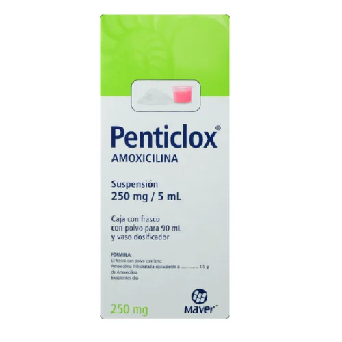 PENTICLOX (AMOXICILINA) SUSP 250 MG/5 ML P/90 ML MAVER