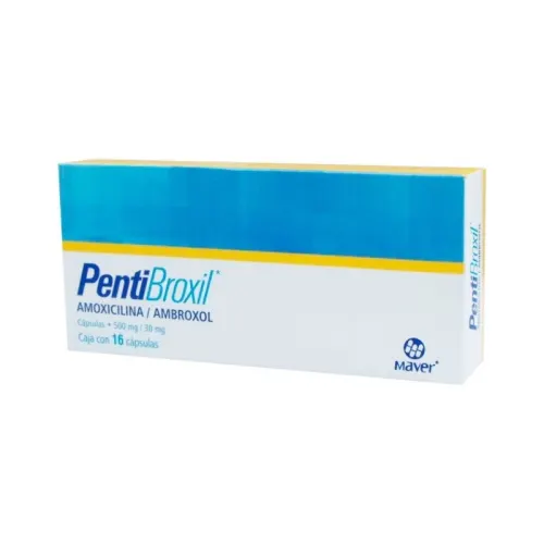 PENTIBROXIL (AMOXICILINA/AMBROXOL) CAP 500/30 MG C/16 MAVER