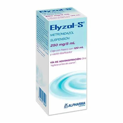 ELYZOL-S (METRONIDAZOL) SUSP 250 MG C/120 ML ALPHARMA ELYZOL-S (METRONIDAZOL) SUSP 250 MG C/120 ML ALPHARMA