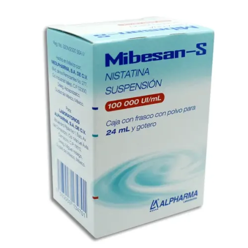 MIBESAN-S (NISTATINA) SUSP 2 400,000 UI P/24 ML ALPHARMA