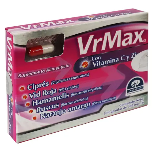 VR MAX (VITAMINA C/ZINC) CAP 350 MG C/30 NATUTECH