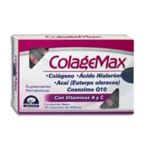 COLAGEMAX (COLAGENO HIDROLIZADO REFORZADO) CAP 500 MG C/30 NATUTECH