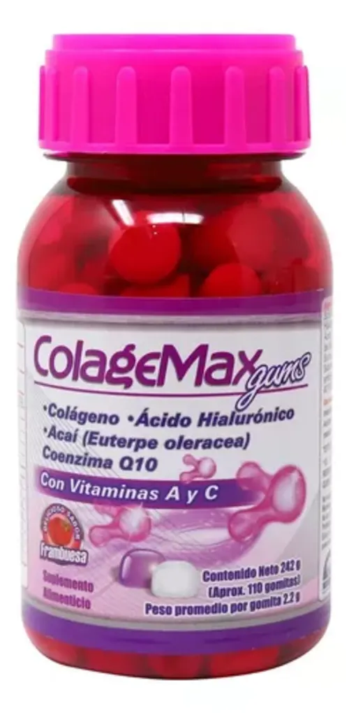 COLAGEMAX GUMS (COLAGENO HIDROLIZADO) GOMITAS C/242 GR NATUTECH ...