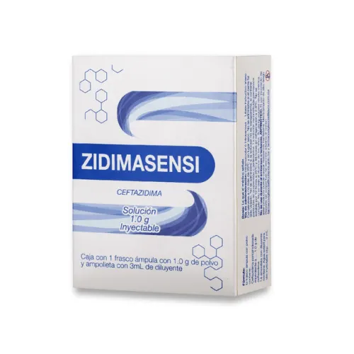 ZIDIMASENSI (CEFTAZIDIMA) SOL INY 1.0 G 3 ML C/1 JAYOR