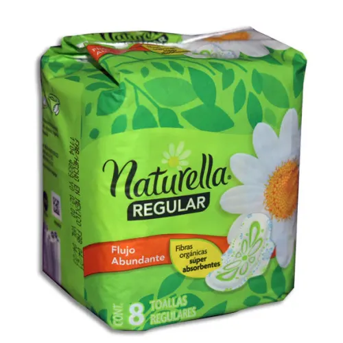 NATURELLA MANZANILLA TOALLA ANAT C/ALAS C/8 P&G
