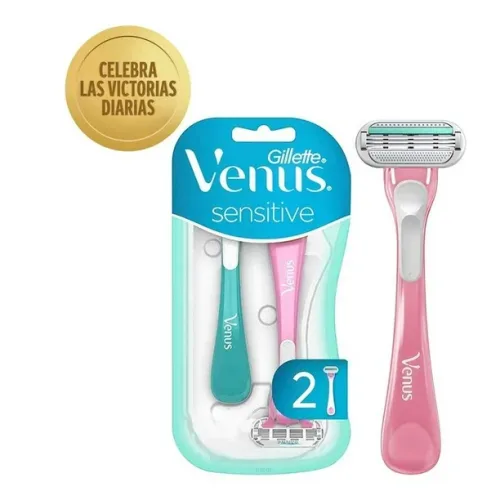 GILLETE RASTRILLO VENUS SENSITIVE PIEL SENSIBLE C/2 PZA P&G