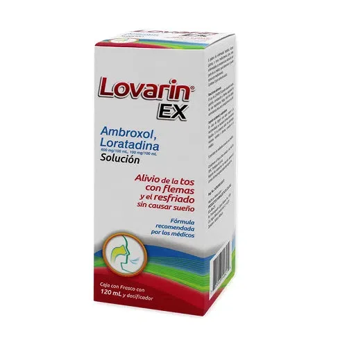 LOVARIN EX (AMBROXOL/LORATADINA) SOL 600/100 MG C/120 ML COLLINS