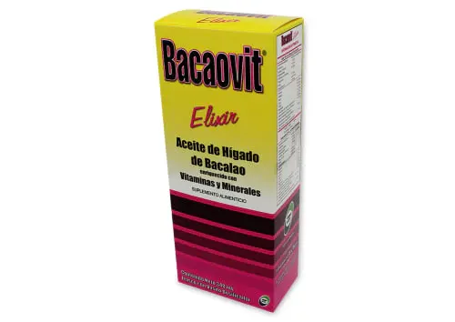 BACAOVIT (ACEITE HIGADO BACALAO) ELIXIR C/340 ML BIO SALUD