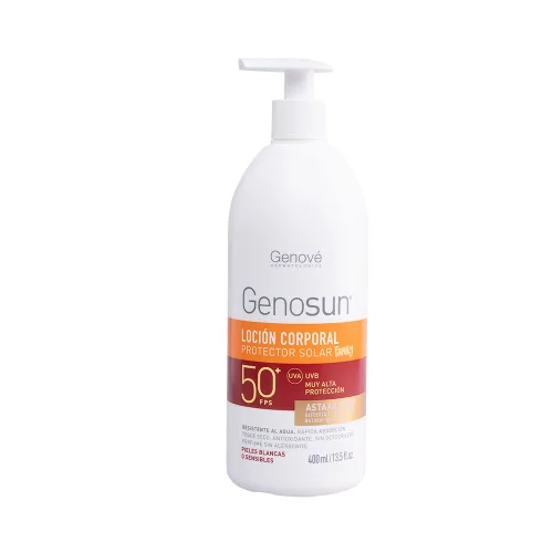 GENOSUN ASTAXACTIVE FAMILY FOTOPROTECTOR LOCION CORPORAL FPS 50 UVA C/400 ML GENOVE