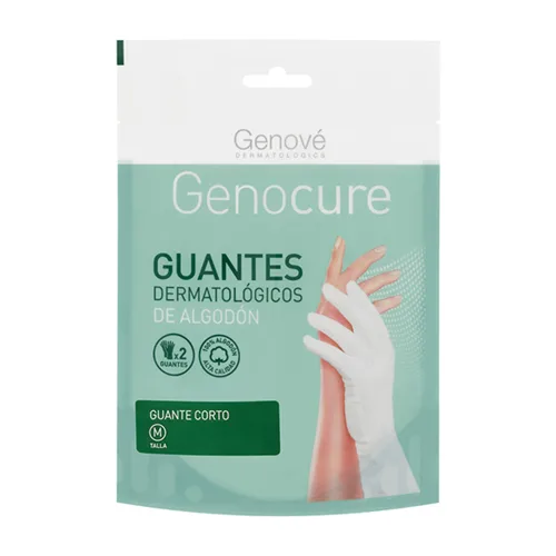 GENOCURE GUANTES DERMATOLÓGICOS DE ALGODÓN MED C/2 PZ GENOVE