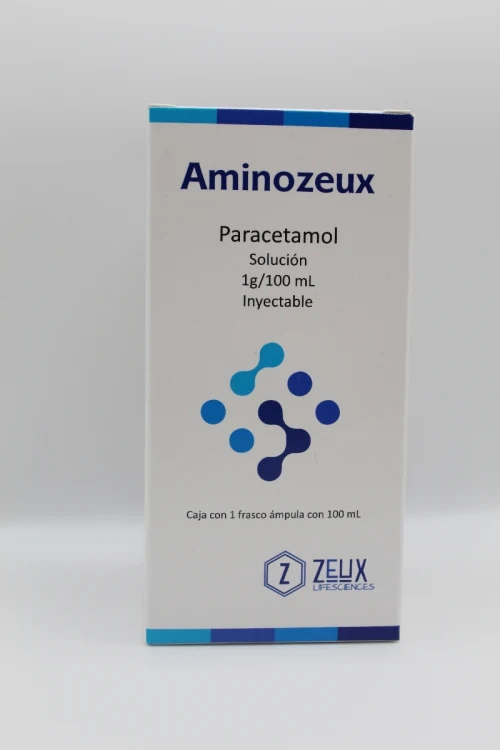 AMINOZEUX (PARACETAMOL) SOL INY 1 G C/100 ML ZEUX