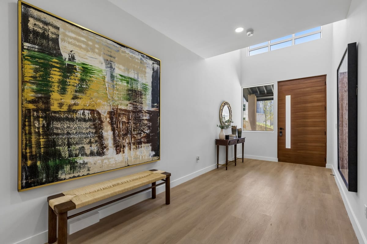 Entry gallery of a completed My Castle Homes residence