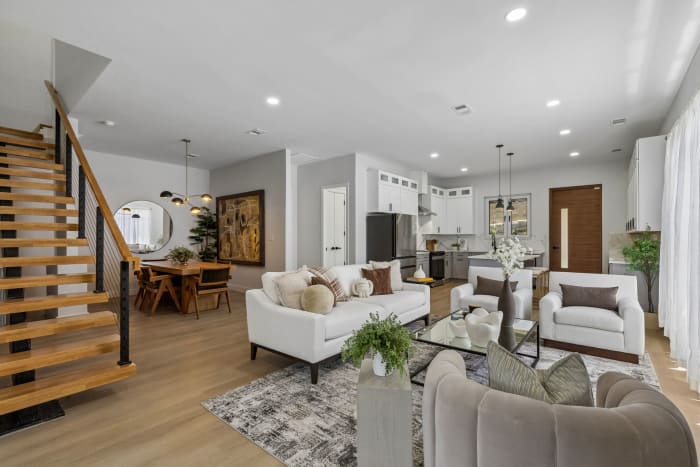 Finished, high-volume living space, ready for turnkey move-in