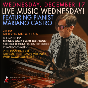 December 17: Special Event featuring Pianist Mariano Castro