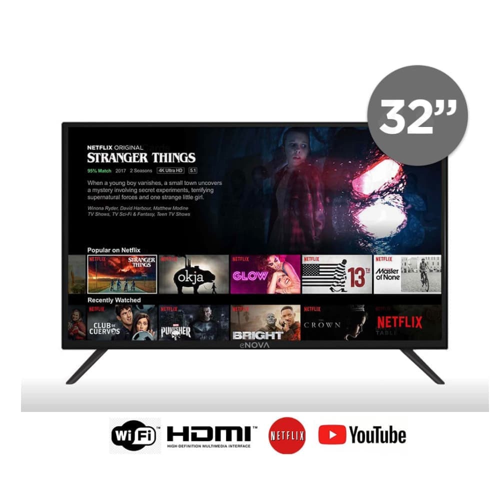 Smart TV enova 32 LED HD Netflix