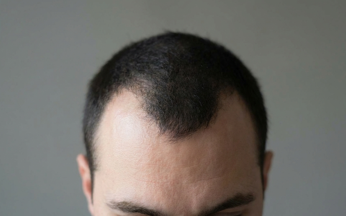 Male hair loss image generated by Gemini AI