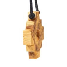 Collana Chakana Inka In Palo Santo, Croce Andina Con Corda Regolabile, Artigianale Dal Perù, Per Meditazione E Benessere