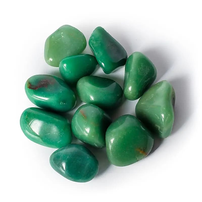 Piedras pulidas de Cuarzo Verde