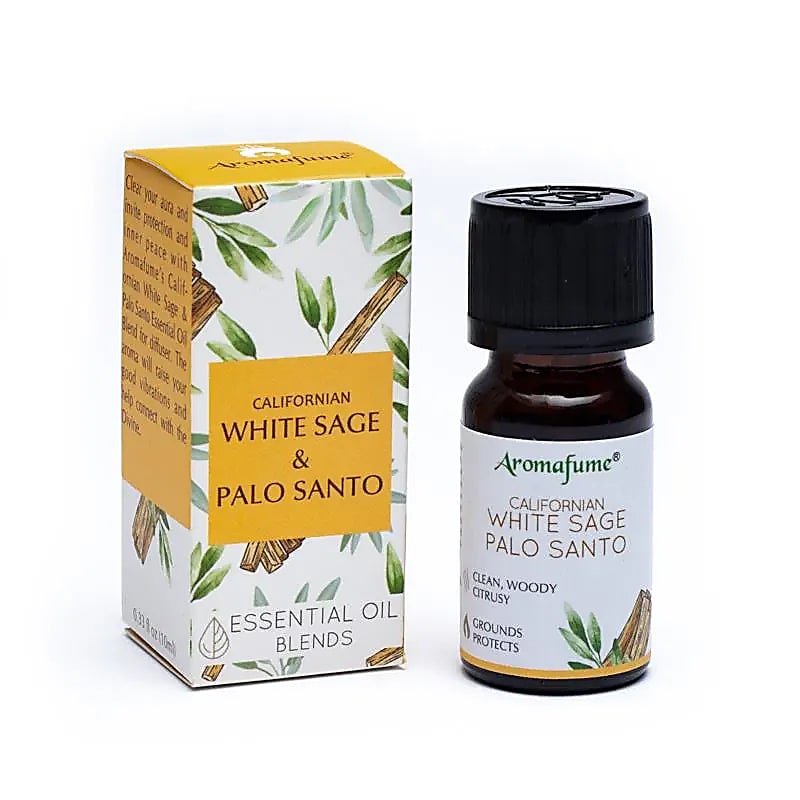 White Sage & Palo Santo Essential Oil Diffuser Blend by Aromafume