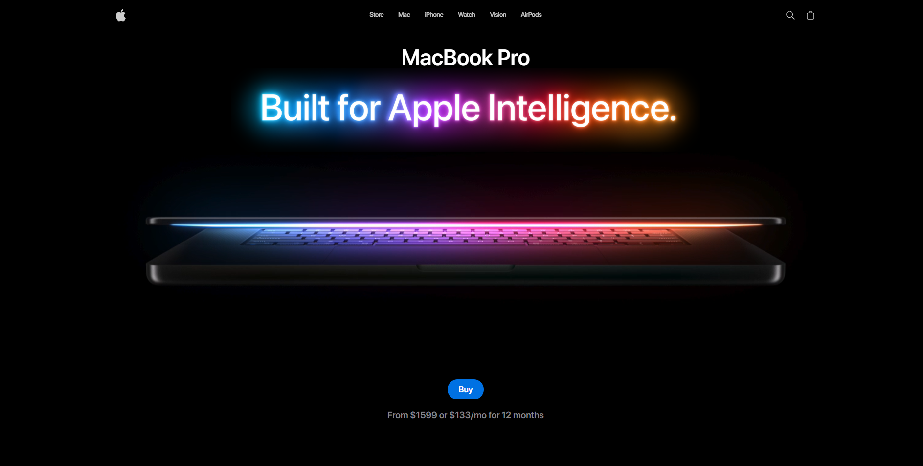 Apple landing page preview