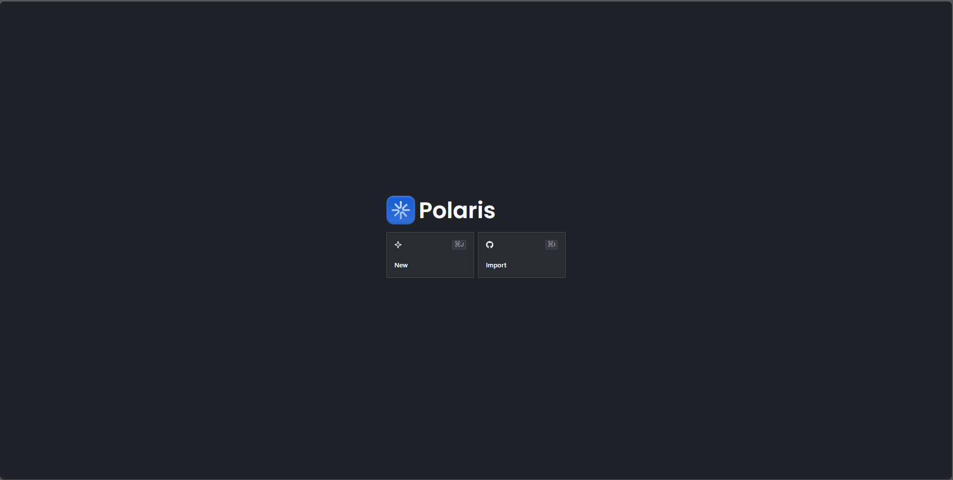 Polaris coding IDE website preview
