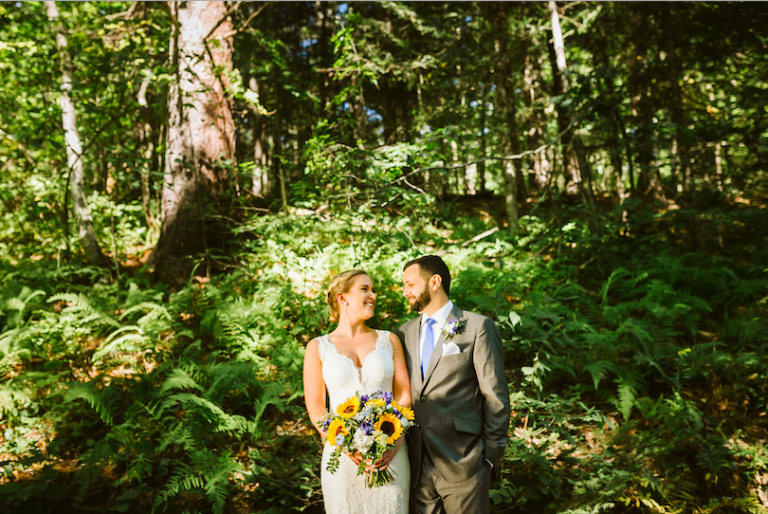 summer camp wedding