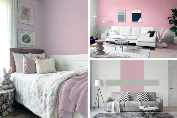 Sherwin-Williams em tons de rosa